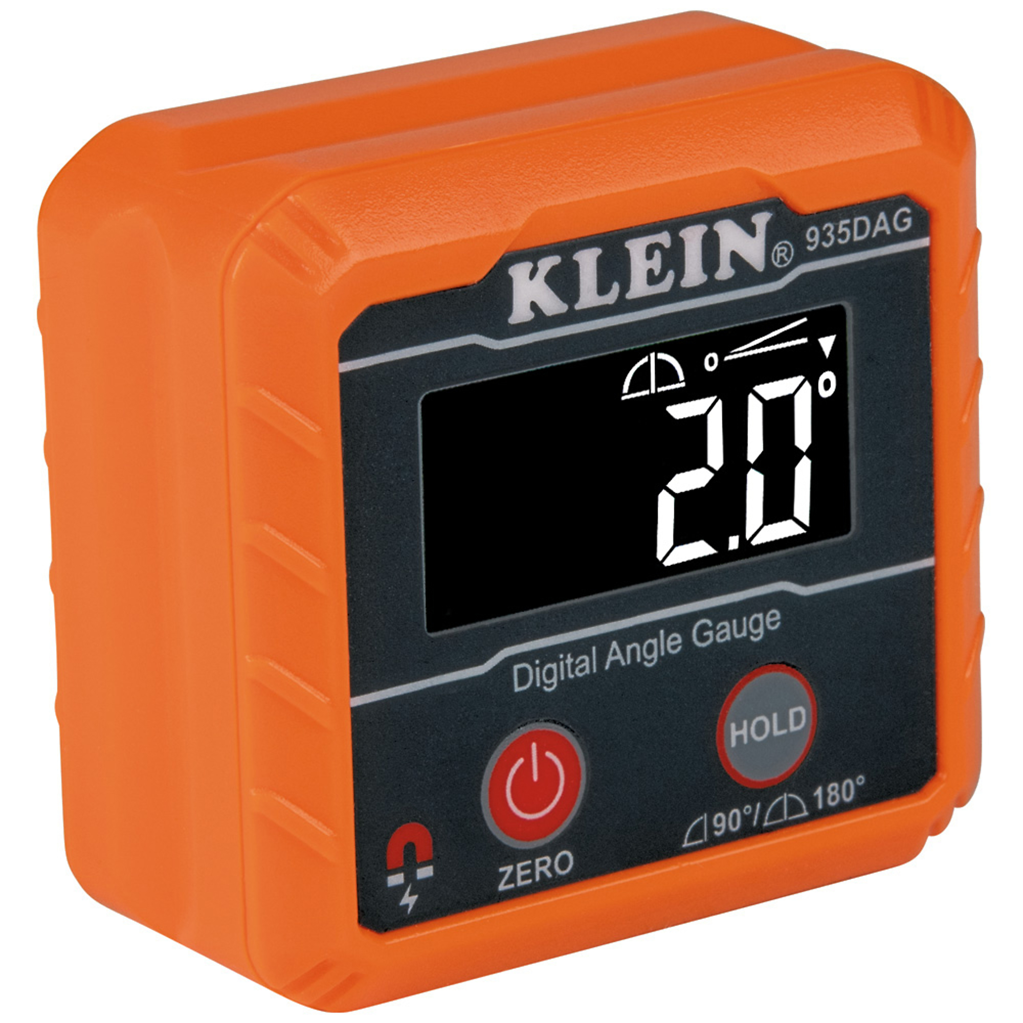Klein Tools, Digital Angle Gauge and Level, Level Type Angle, Length 2.36 in, Model# 935DAG